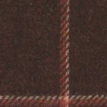 SHERRY TWEED - Brown/Rust Guarded Windowpane