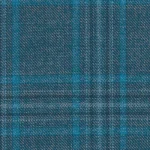 OCEANIA - Dark Teal Mock Glen Check (Plaid) Fancy