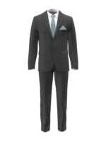 SHERRY STRETCH - Charcoal Puppytooth - Image 2