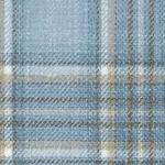 CRYSTAL SPRINGS - Pale Blue/Tan Glen Check (Plaid) Fancy