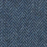 SHERRY TWEED - Slate Blue Herringbone