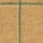 SHERRY TWEED - Buttermilk/Olive Green Guarded Windowpane