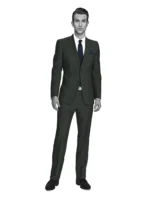 RIVIERA - Charcoal Laceline Stripe - Image 2