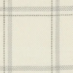 CRYSTAL SPRINGS - Off White/Taupe Unbalanced Windowpane