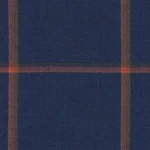 CASHIQUE JACKETS - French Navy/Flame Red Unbalanced Windowpane