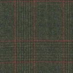 SHERRYKASH - Forest Green/Red Diffused Glen Check (Plaid) Fancy