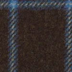 SHERRY TWEED - Chocolate Brown/Blue Ombre Windowpane