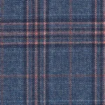 SHERRYKASH - Airforce Blue/Coral Check (Plaid)
