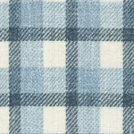 CRYSTAL SPRINGS - Off White/Blue Unbalanced Black Check (Plaid)