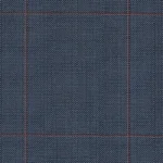 CASHIQUE SUITS - Slate Blue/Red Unbalanced Herringbone Windowpane