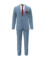 SHERRY STRETCH - Blue Solid - Image 2