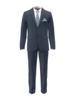 SHERRY STRETCH - Dark Blue Chalk Stripe - Image 2