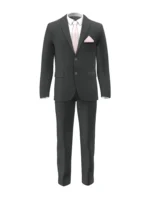 SHERRY STRETCH - Charcoal Solid - Image 2