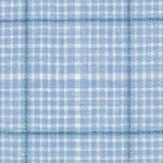CRYSTAL SPRINGS - Pale Blue Linear Check (Plaid) with Blue